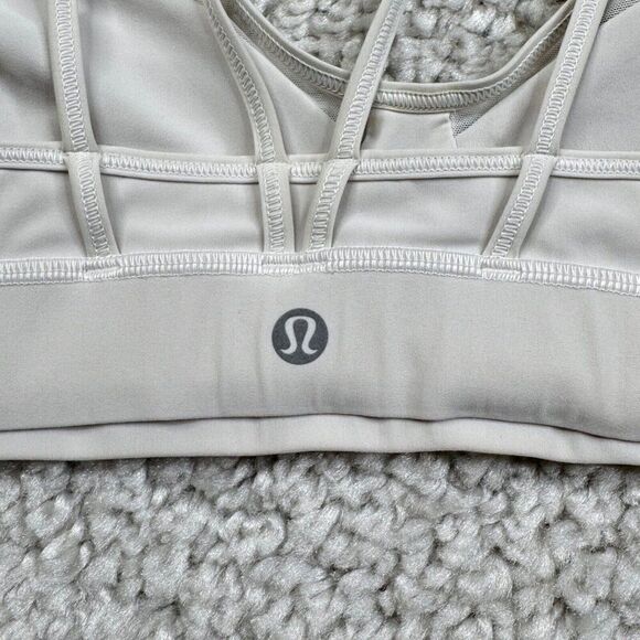 Lululemon Anew White Mesh Sports Bra - Picture 6 of 7
